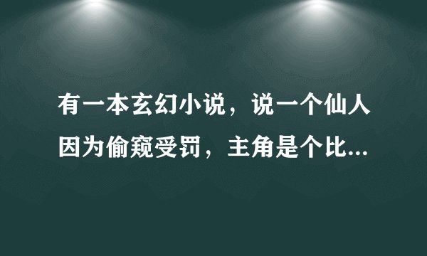 有一本玄幻小说，说一个仙人因为偷窥受罚，主角是个比较无赖流氓的仙人，最后穿越回去报复把他放逐到异世