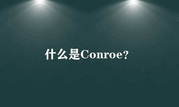 什么是Conroe？