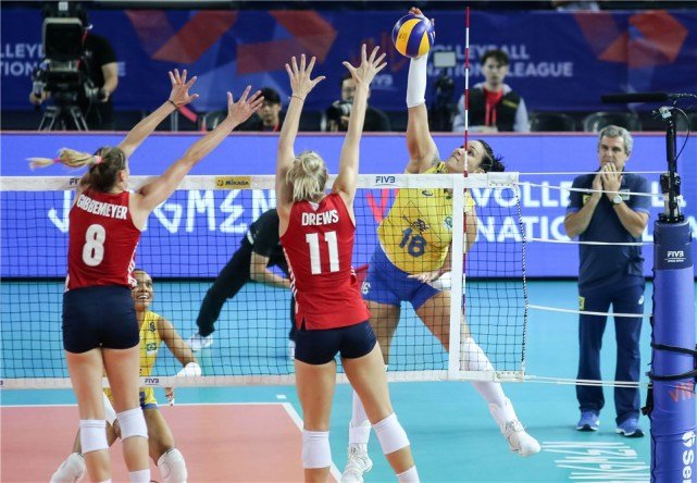 2018女排世联赛江门站美巴女排之战比赛结果