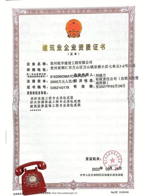 装饰装修资质等级划分