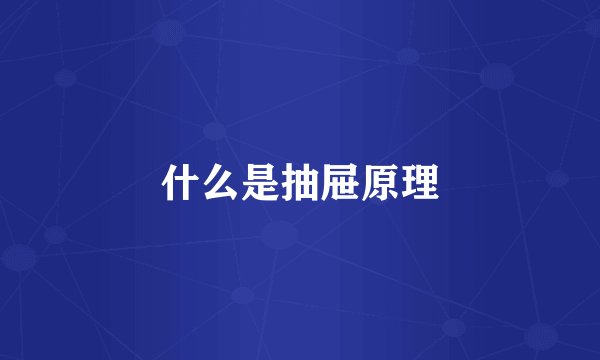 什么是抽屉原理