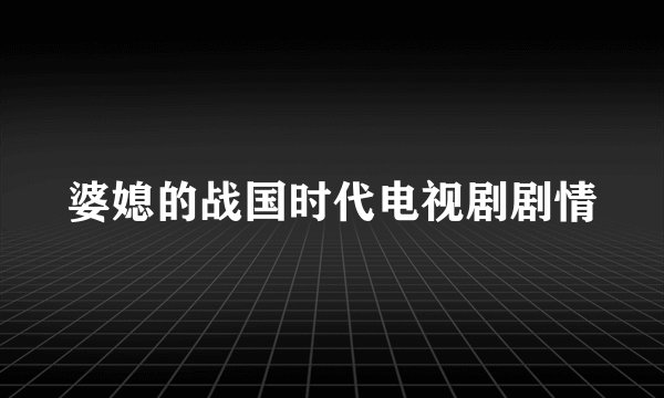 婆媳的战国时代电视剧剧情