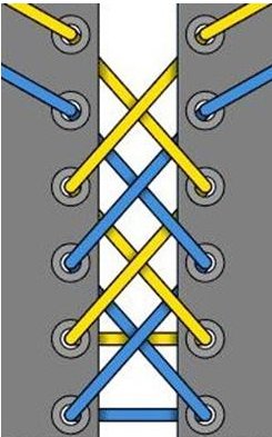 简单好看系鞋绳方法