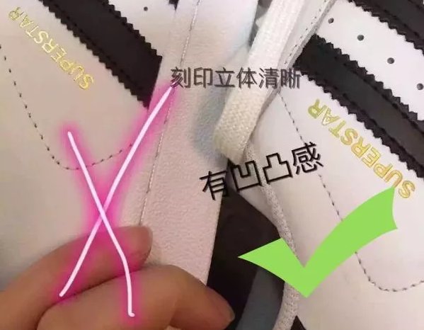 阿迪达斯三叶草贝壳头怎样鉴别真假？