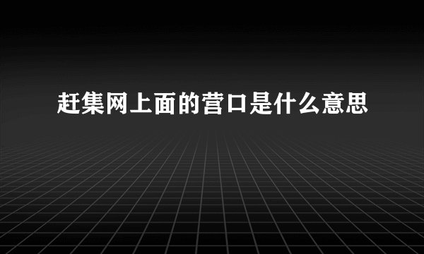 赶集网上面的营口是什么意思