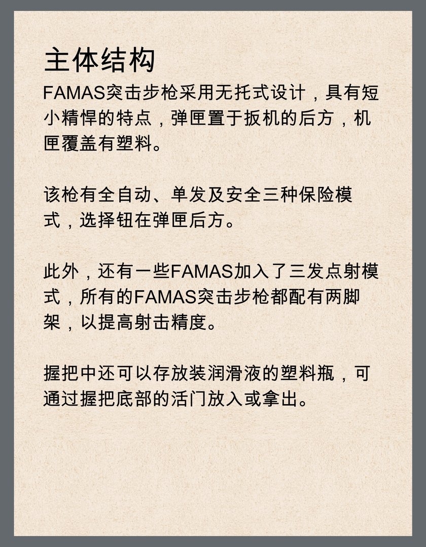 法国FAMAS突击步枪