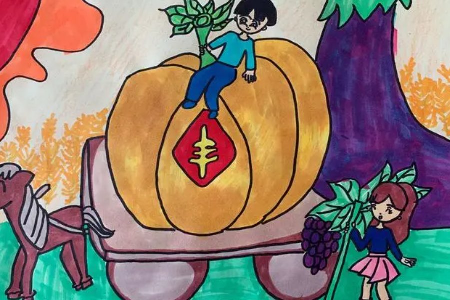 一起来看秋收希望的画卷怎么画