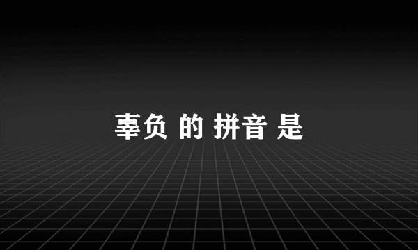 辜负 的 拼音 是