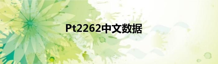 Pt2262中文数据