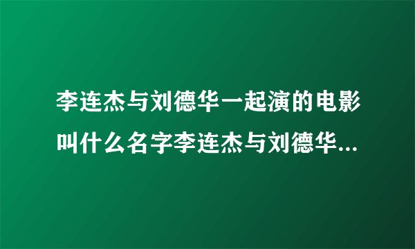 李连杰与刘德华一起演的电影叫什么名字李连杰与刘德华一起演的电影简介