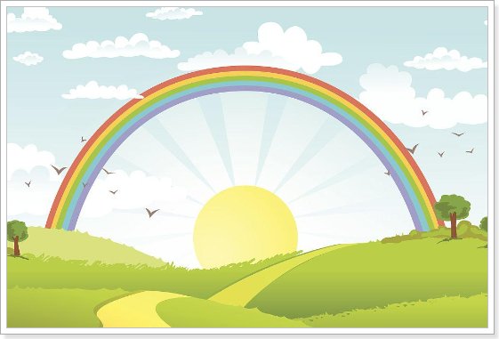 彩虹的浪漫句子