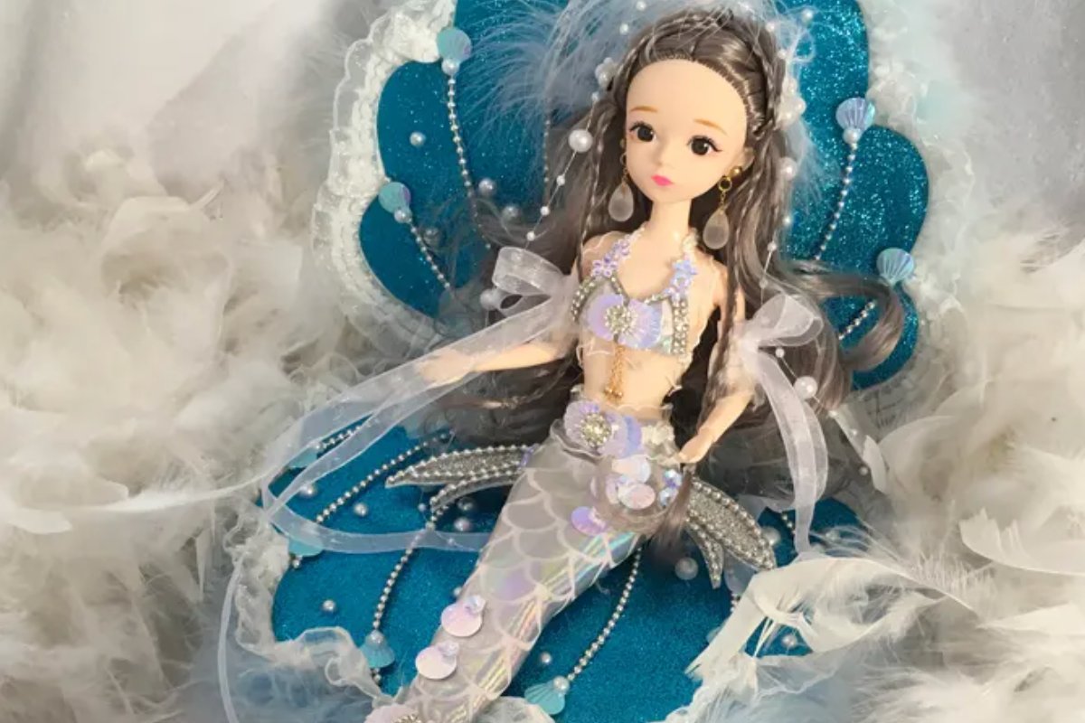 古风美人鱼怎么画