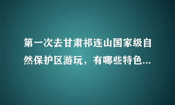 第一次去甘肃祁连山国家级自然保护区游玩，有哪些特色美食值得品尝？