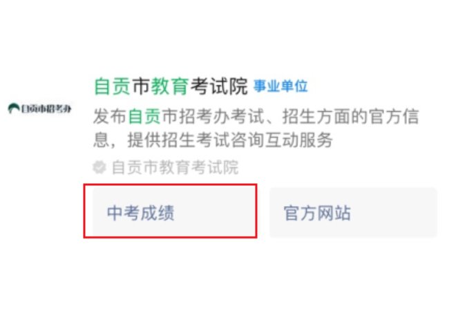 自贡十八中中考成绩查询