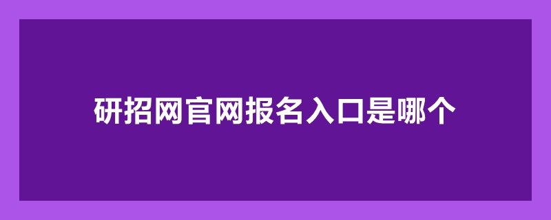 研招网的报名网站是什么啊？