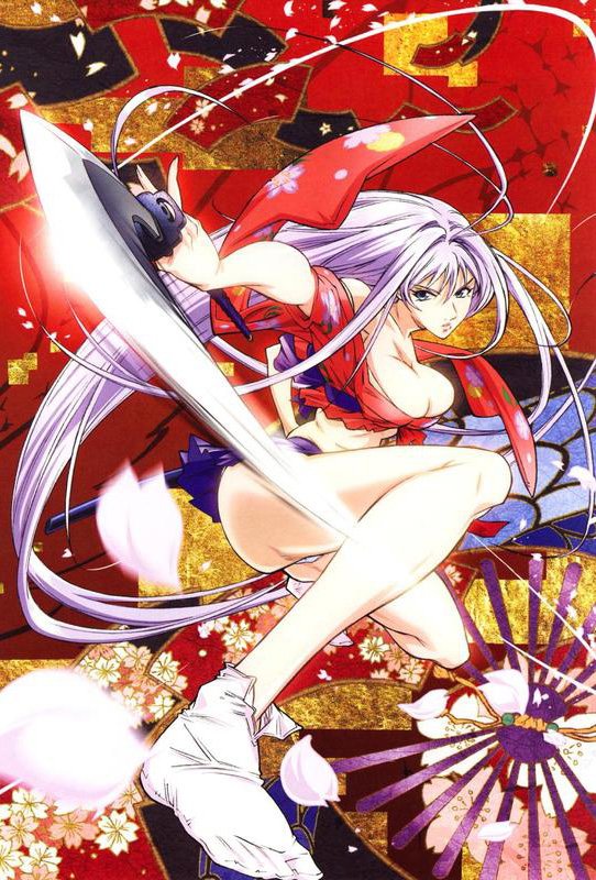 请告诉我有关女主角拿日本刀保护男主角的动漫。