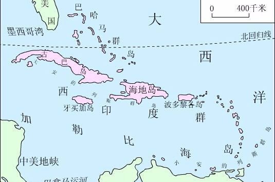 西印度群岛位于：