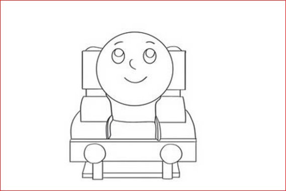 小火车托马斯怎么画