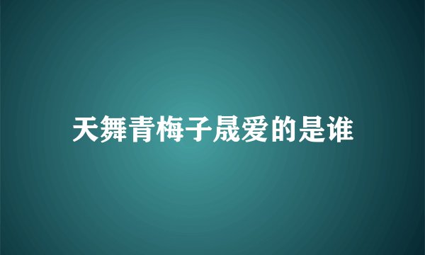 天舞青梅子晟爱的是谁
