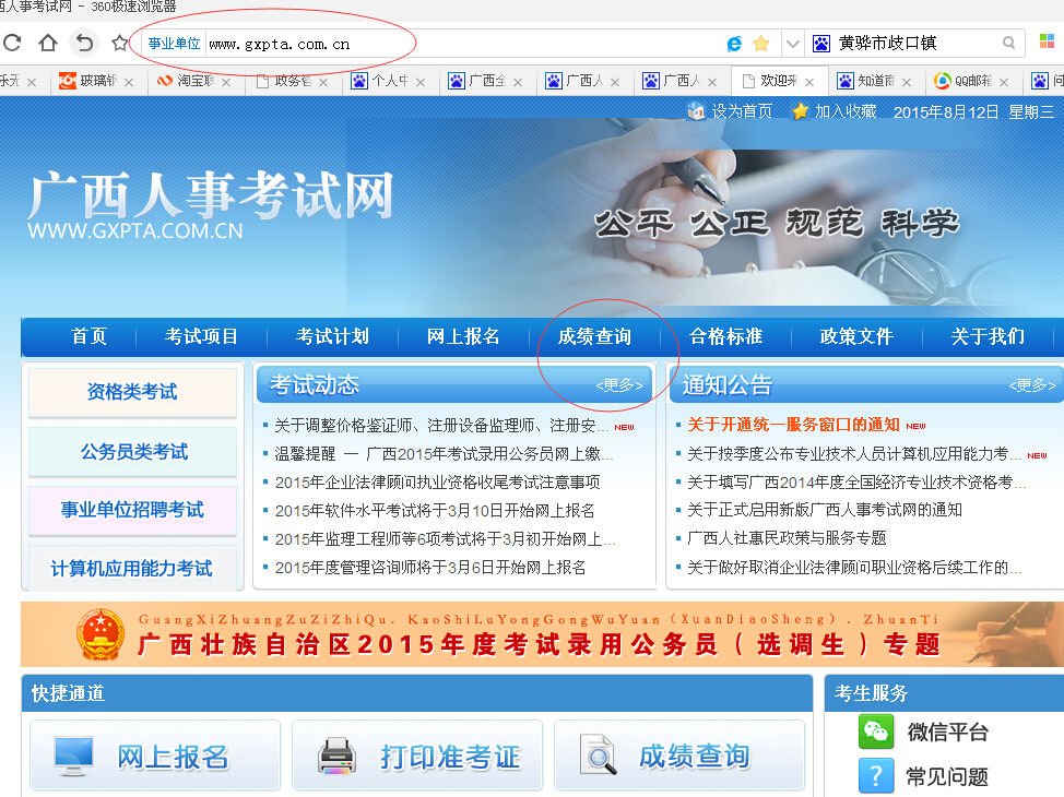 广西人事考试网怎么查信息审核是否通过