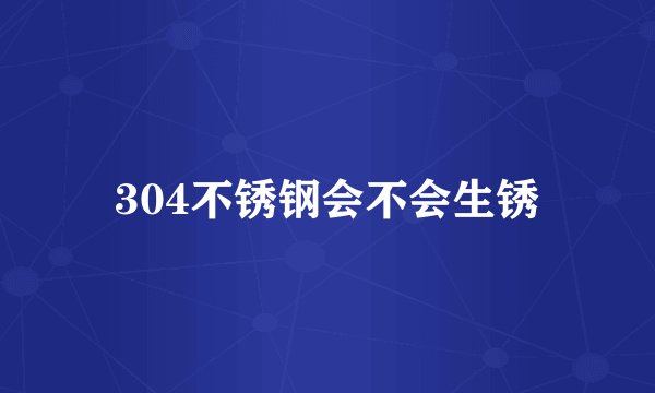 304不锈钢会不会生锈