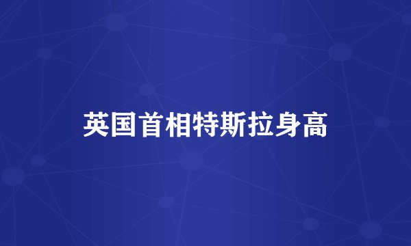 英国首相特斯拉身高