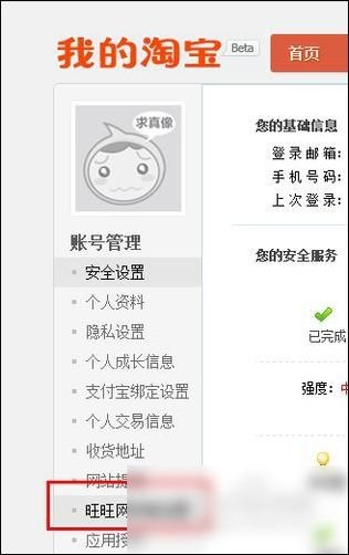 如何在网页版上登陆淘宝旺旺