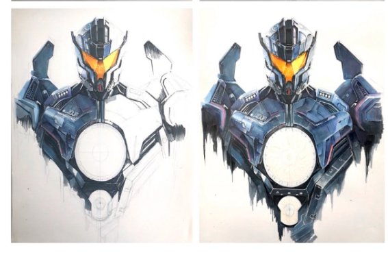 环太平洋机甲怎么画简单