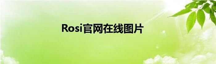 Rosi官网在线图片