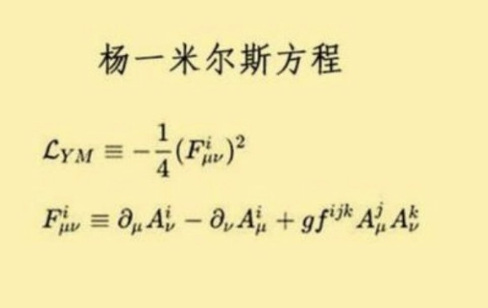 杨米尔斯方程是什么？