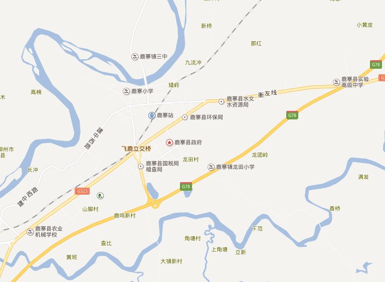 鹿寨县城地图