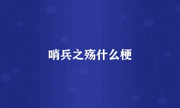 哨兵之殇什么梗