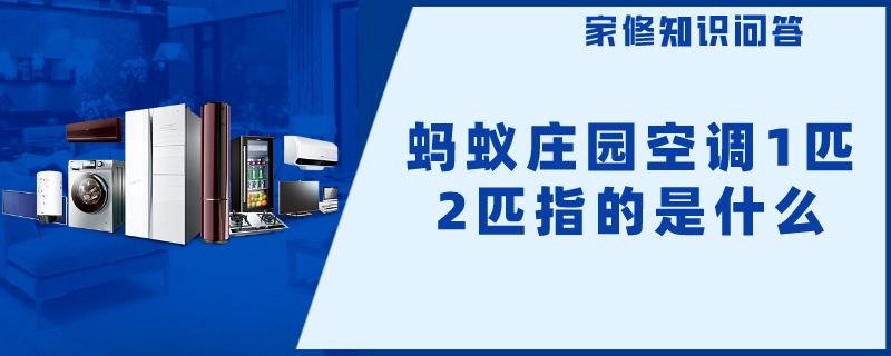 蚂蚁庄园空调1匹2匹指的是什么