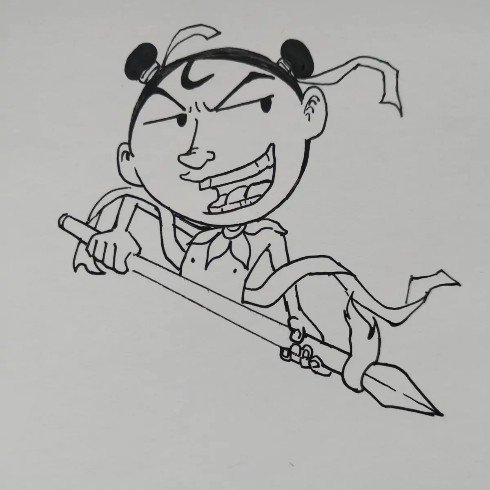 三头六臂怎么画