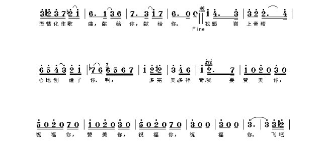 谁又致爱丽丝的数字简谱？必须是数字的！