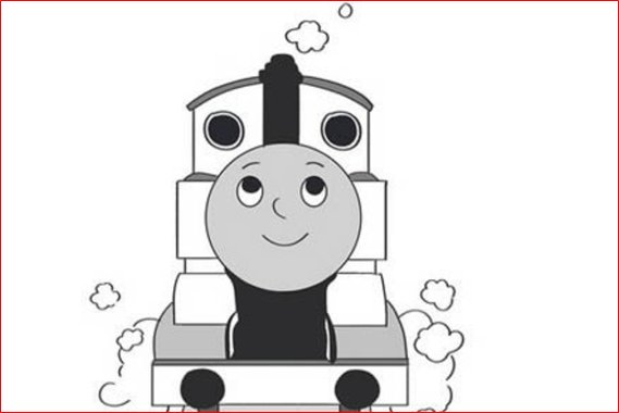 小火车托马斯怎么画