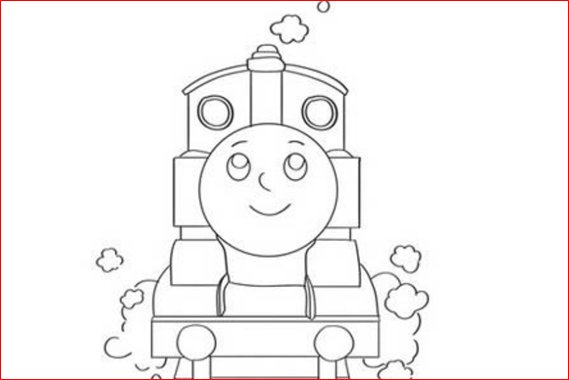 小火车托马斯怎么画
