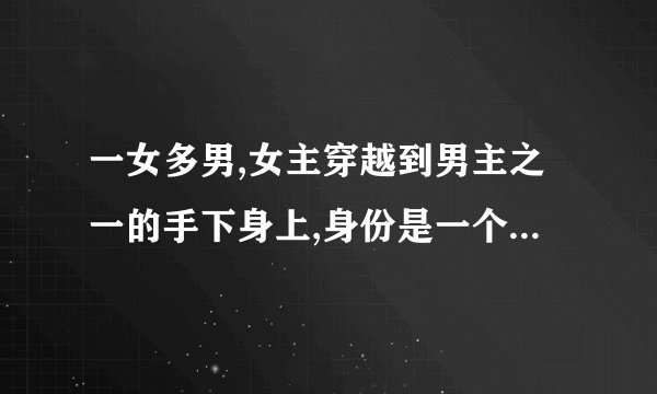 一女多男,女主穿越到男主之一的手下身上,身份是一个王府的丫环，得到了小王爷和其朋友的爱，还有一个