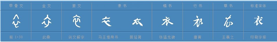查字典衣字查什么部首？