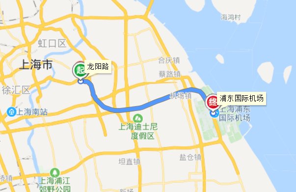 上海磁悬浮列车从哪开到哪,中间有停站吗