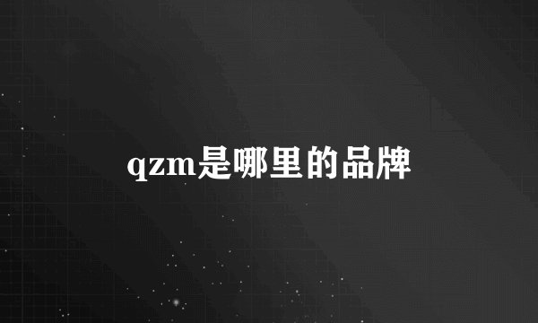 qzm是哪里的品牌