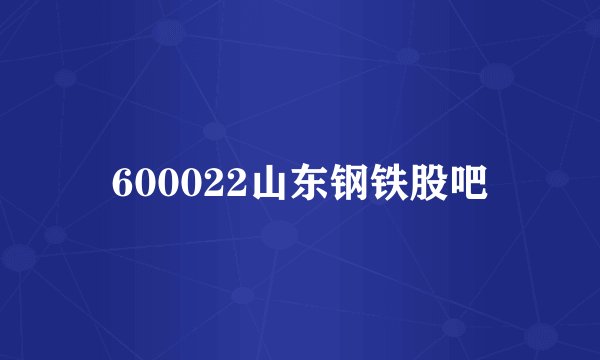 600022山东钢铁股吧