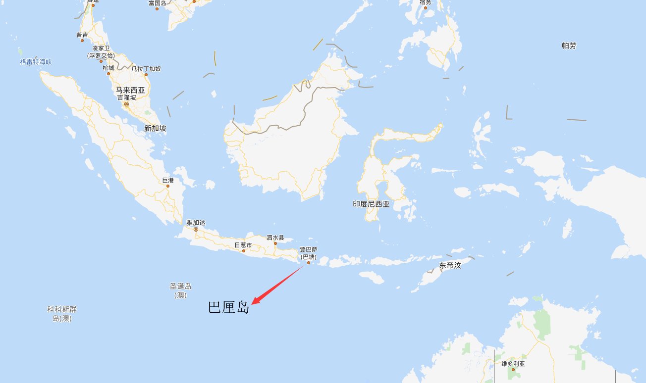 巴厘岛在地图上的位置？