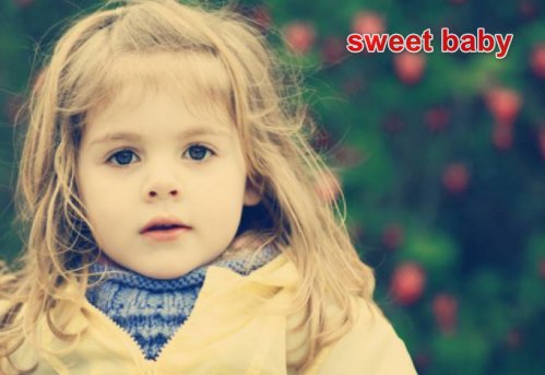 甜心宝贝英语怎么说
