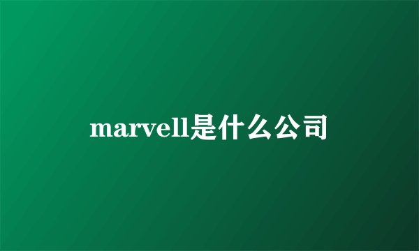 marvell是什么公司