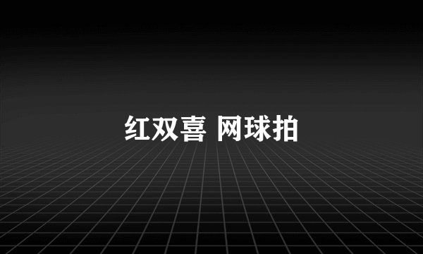 红双喜 网球拍