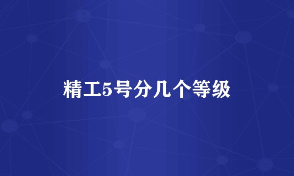 精工5号分几个等级