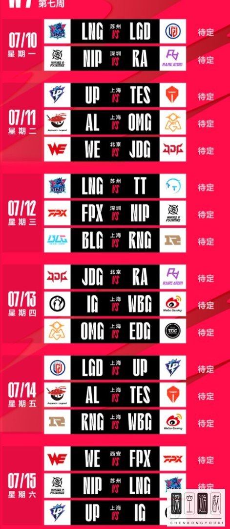 2023英雄联盟LPL夏季赛赛制/时间/赛程/排行一览