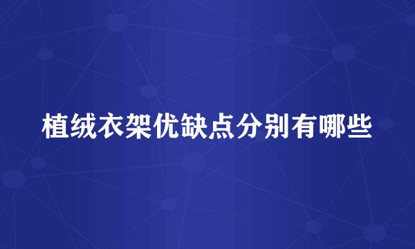 植绒衣架优缺点分别有哪些
