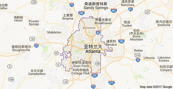 亚特兰大在美国哪个州？